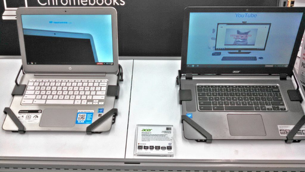 You can get everything at Walmart, including school supplies. Some of the highlights include Chromebook computers for doing online assignments, lunchboxes featuring all kinds of characters and plenty of Celtics folders. JON BODELL / Insider staff