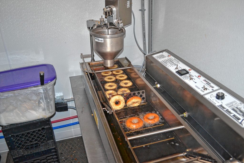 The Mark 5 will even flip your doughnuts half way through the cooking process. TIM GOODWIN / Insider staff