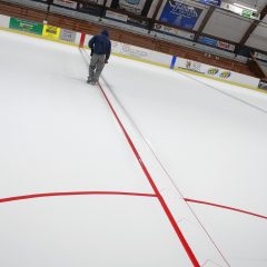 We stopped by Everett Arena to see how they install the ice