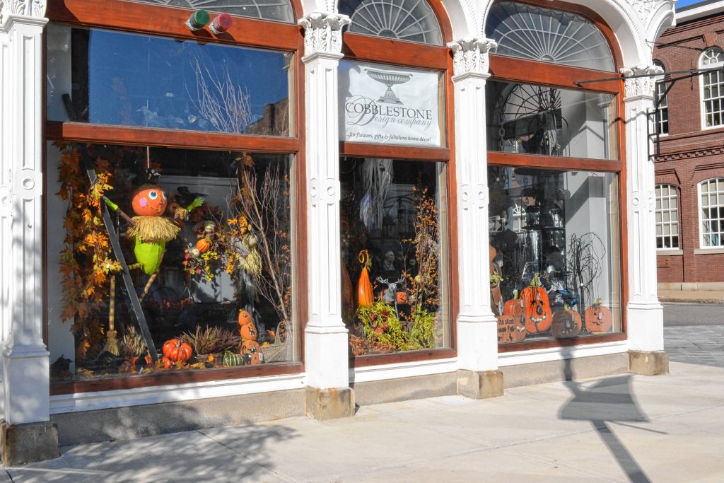 Cobblestone Design, now operating on North Main Street, has all kinds of great fall decorations. Just look at the front windows. TIM GOODWIN / Insider staff