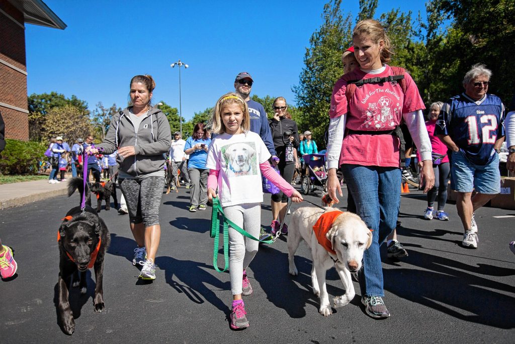 Pope Memorial SPCA's Walk for the Animals is a fun event for the whole family -- including the dogs. Courtesy of Pope Memorial SPCA