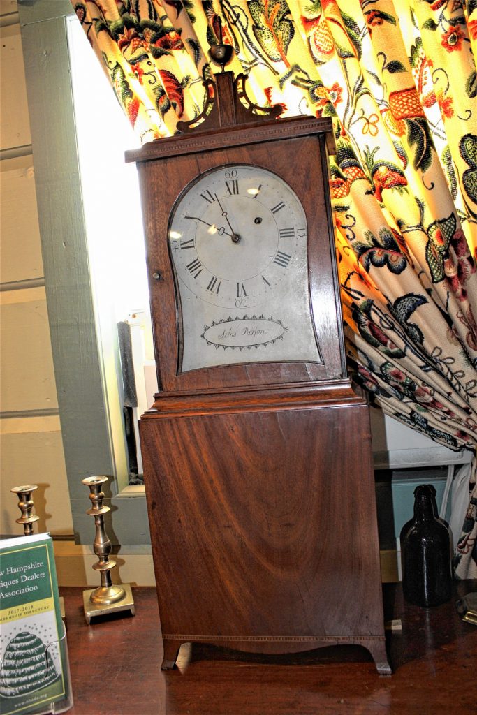 This clock was made in Swansea by renowned clock maker Silas Parsons. It's one of only two known to exist, the other being in the Henry Ford Museum in Detroit. You can get this from Gary F. Yeaton Antiques for about $14,000. JON BODELL / Insider staff