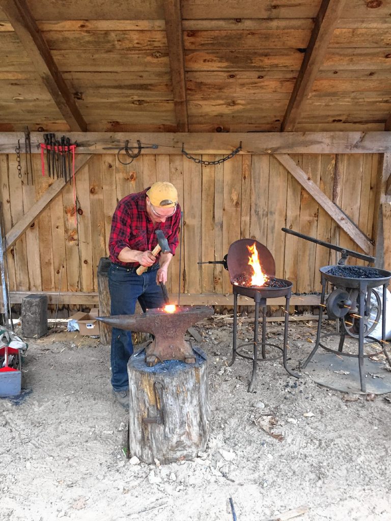 Sam Durfee will show off his blacksmithing talents at Old Ways Traditions. Courtesy