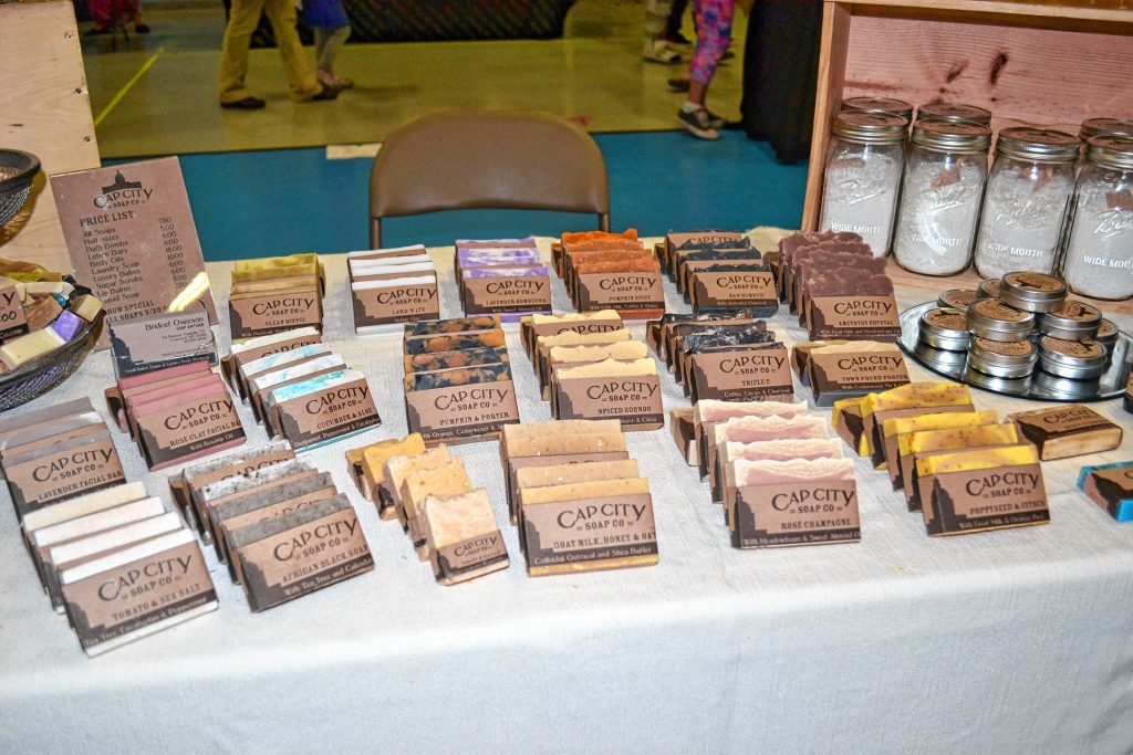 We found the Cap City Soap Co. at the Beaver Meadow One Stop Shop Extravaganza last week. There's even one soap that is made with beer from Concord Craft Brewing. TIM GOODWIN / Insider staff