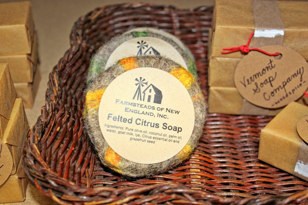 This felted citrus soap made by Farmsteads of New England and sold at Bona Fide Green Goods would make a perfect gift for anybody who likes to be clean. The soap is inside the felt, and the felt outer layer serves as an exfoliant. JON BODELL / Insider staff