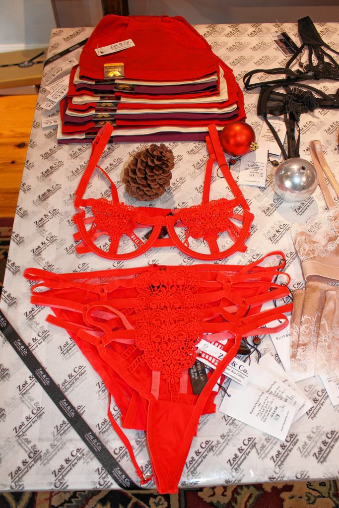 If you need to get something for your wife or girlfriend -- or mom -- consider picking up this little number at Zoe & Co. Professional Bra Fitters. There's nothing like something red to heat up a cold winter night. JON BODELL / Insider staff