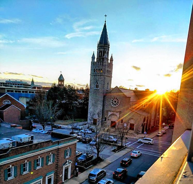 We were poking around Instagram last week when we came upon this stunning shot showing the First Church of Christ, Scientist on School Street from a high vantage point. Upon further inspection (i.e., reading the caption), we realized that this photo was taken from user @wandering_gynger’s new office. With a view like that, it’s hard to complain about going to work every day. At the Insider pod, we have to stand up just to look out the window to the (truly beautiful) parking lot down below. Instagram user @wandering_gynger
