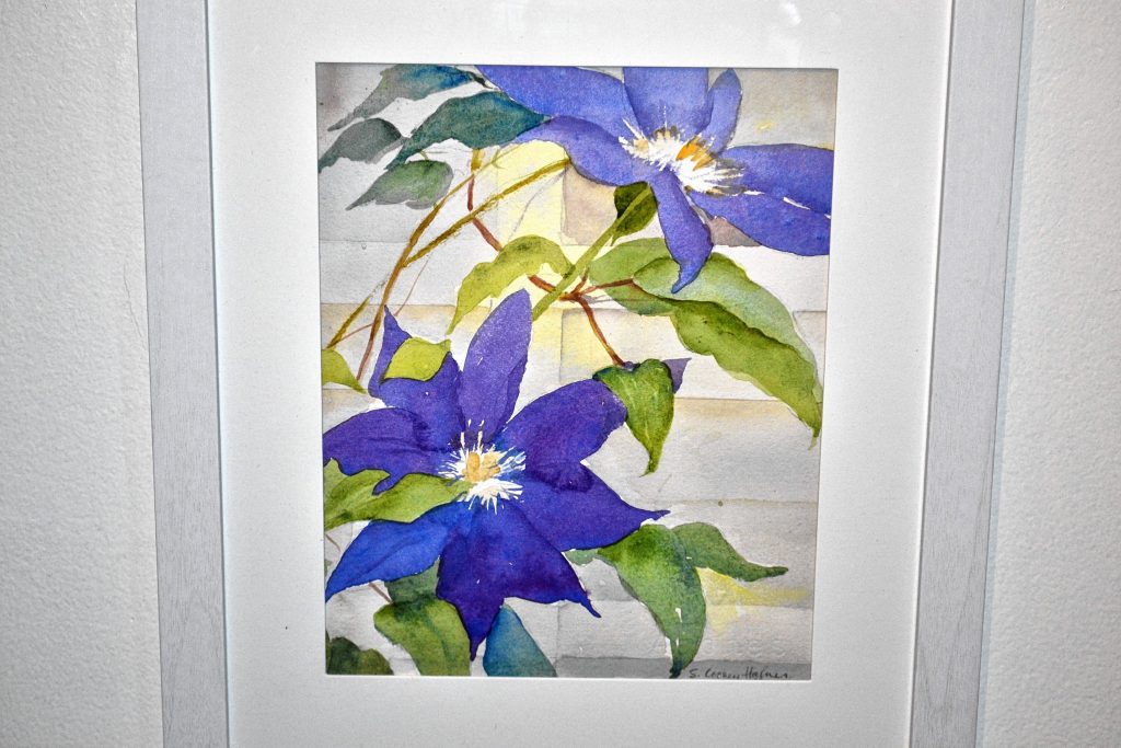 Clematis at Kate's House, Susan Cooney Hagner. KImball Jenkins Student Show. TIM GOODWIN / Insider staff