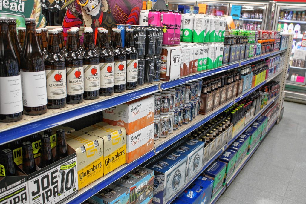 There's quite an impressive selection of craft beer available at Riverhill Market. JON BODELL / Insider staff