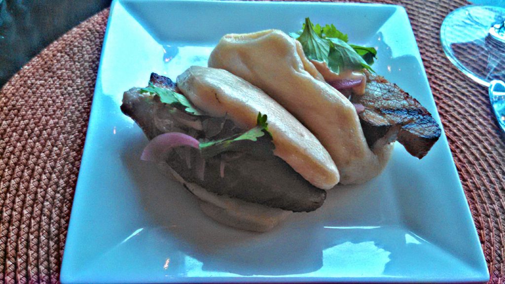 Here's our plate of bao tacos from Whiskey & Wine.  THE FOOD SNOB / Insider staff