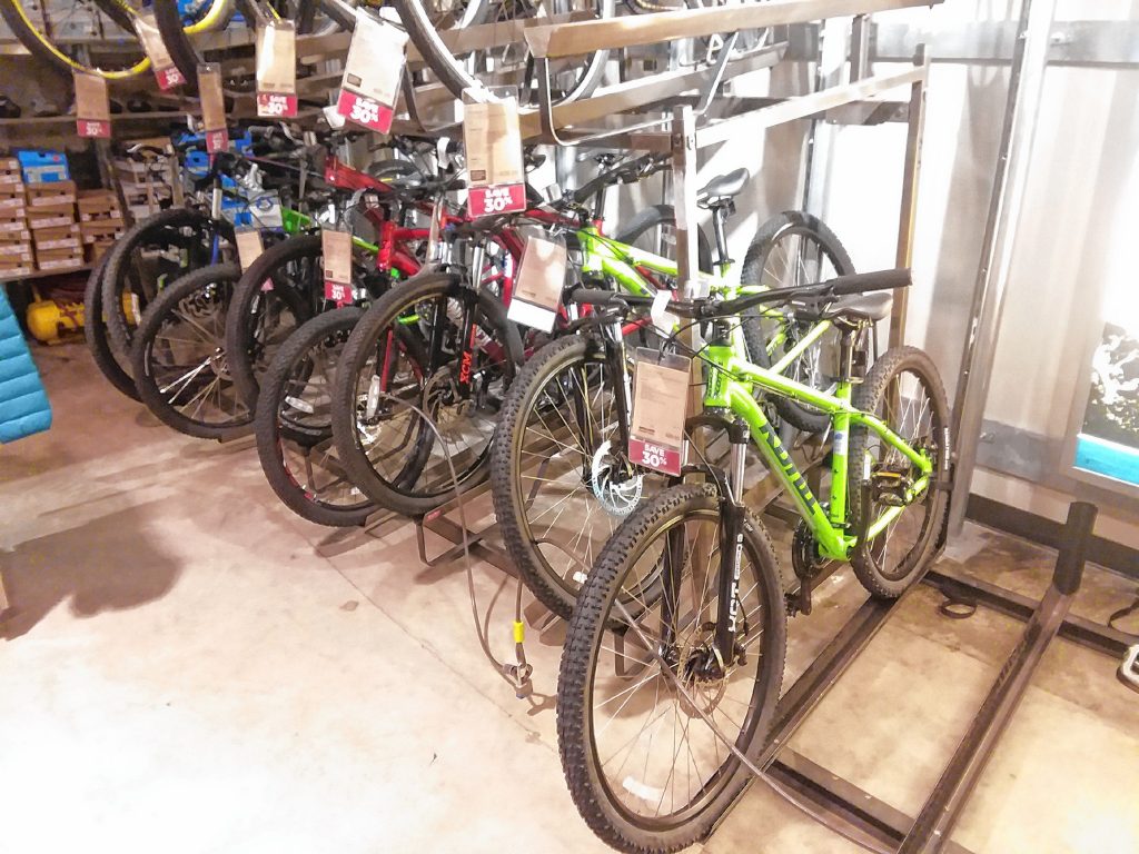  Eastern Mountain Sports has a good sale on bikes. 