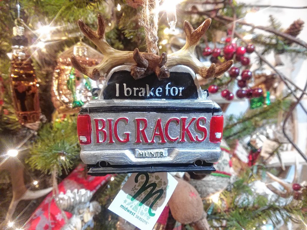This ornament at Cobblestone Design Company can be great for the hunter in your life – or the guy who likes a double meaning. TIM GOODWIN / Insider staff