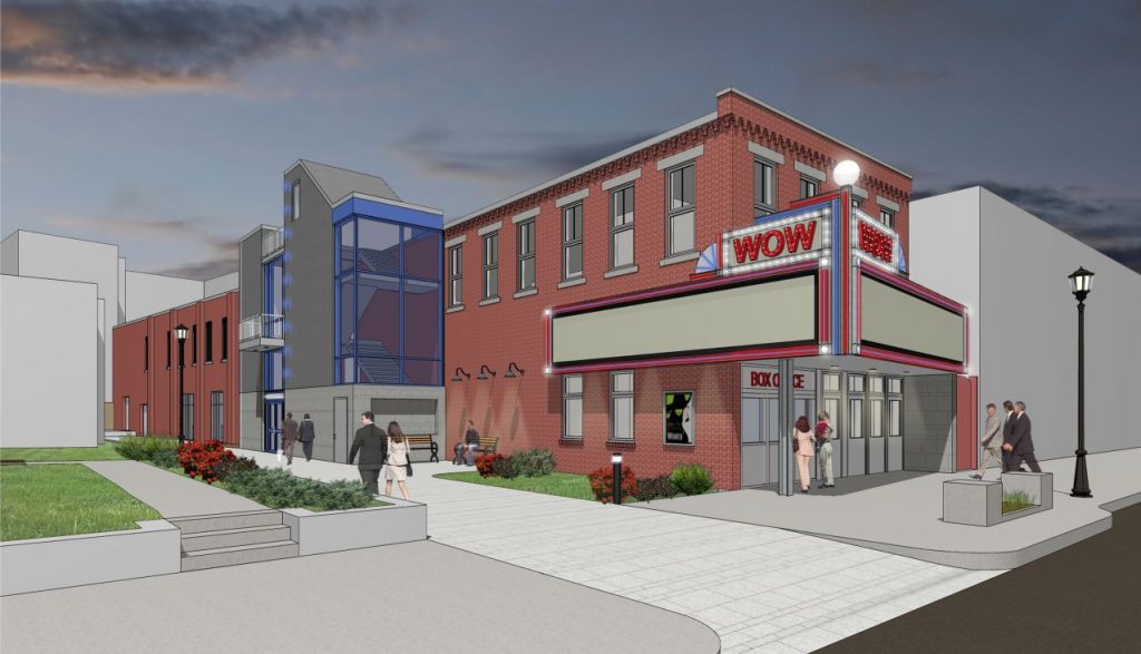 Manchester-based architect Dennis Mires created this rendering, which envisions one concept for what the old Concord Theatre could look like if it's overhauled. The historic theater is located at 18 S. Main St., between Endicott Furniture and OutFITters Thrift Store. Dennis Mires PA, The Architects