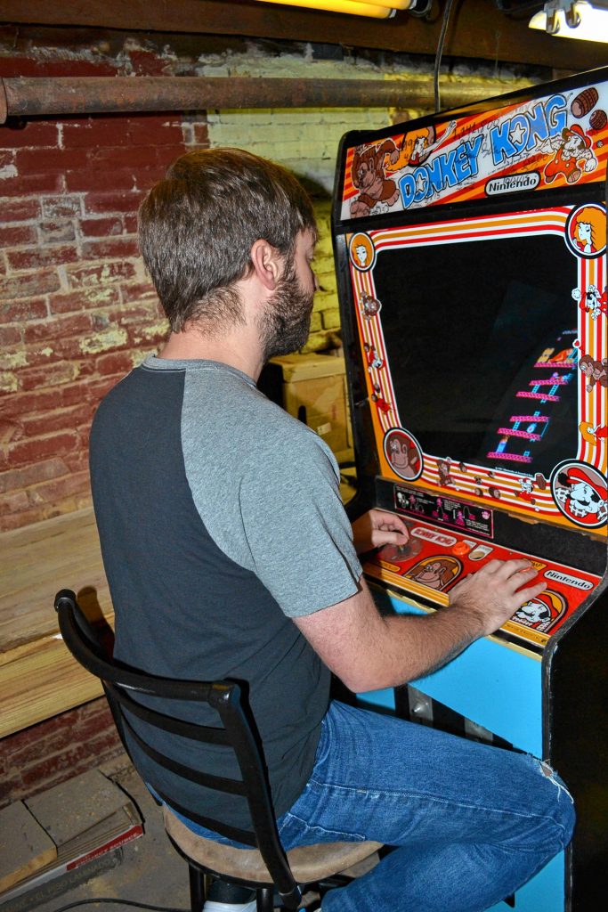 Concord's Robbie Lakeman reclaimed his Donkey Kong world record on Dec. 21 with a score of 1,230,100, a game that took three and a half hours to complete. TIM GOODWIN / Insider staff