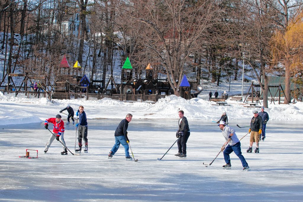 Skaters and hockey players get out onto the pond during the Winter Carnival at White Park in Concord on Saturday, Jan. 20, 2018. (ELIZABETH FRANTZ / Monitor staff) Elizabeth Frantz