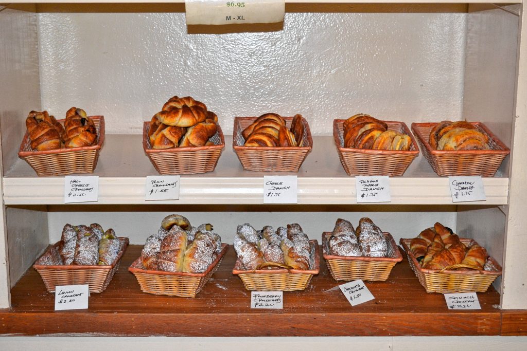 Just look at all those croissant options at Bread & Chocolate. TIM GOODWIN / Insider staff