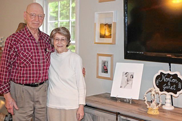 Norton and Janet Stokes celebrated 60 years of marriage in June and were spoiled with a surprise party by friends and family. Courtesy
