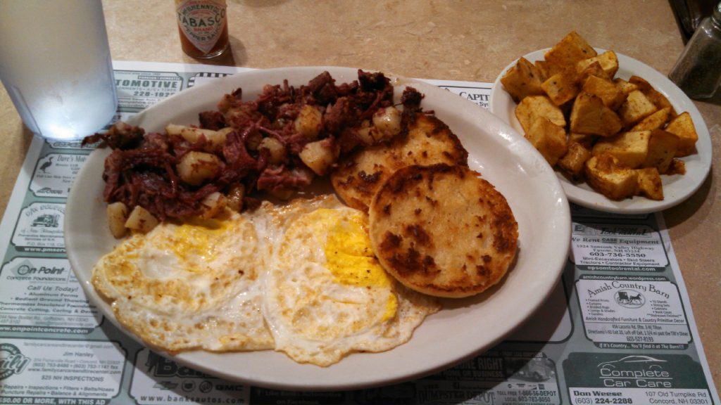 Hash and eggs with a side of home fries from the Newell Post. (THE FOOD SNOB / Insider staff) THE FOOD SNOB / Insider staff
