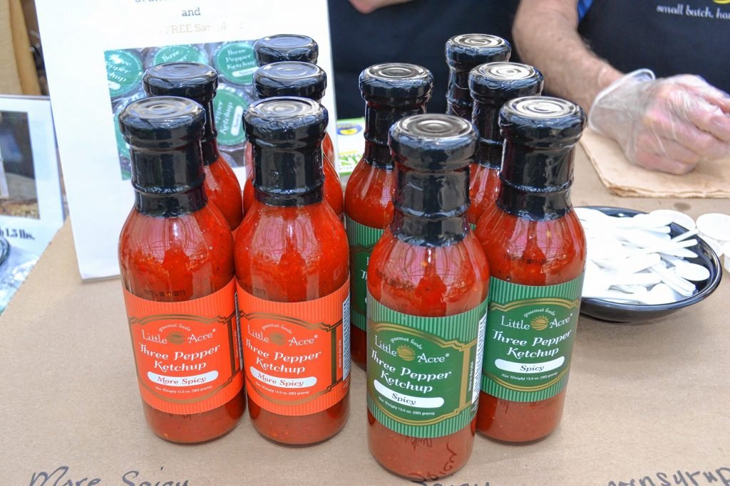 Spicy ketchups from Little Acre. TIM GOODWIN / Insider staff
