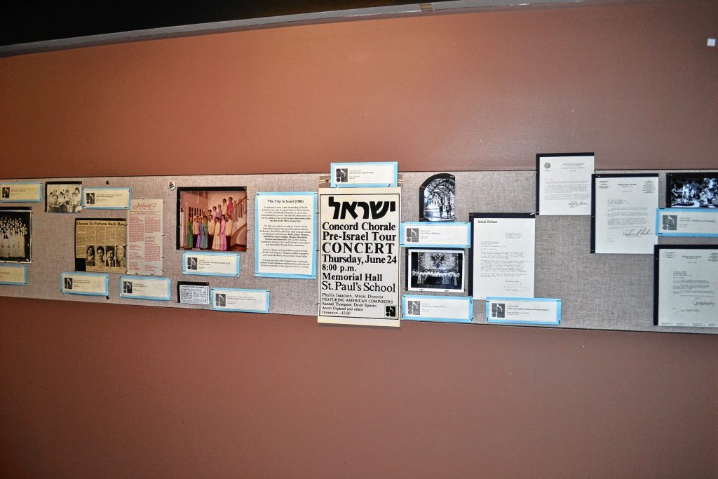 The Concord Chorale is celebrating 50 years in 2018 and Red River has a display of old newspaper articles, pictures and the first-ever concert poster. TIM GOODWIN / Insider staff