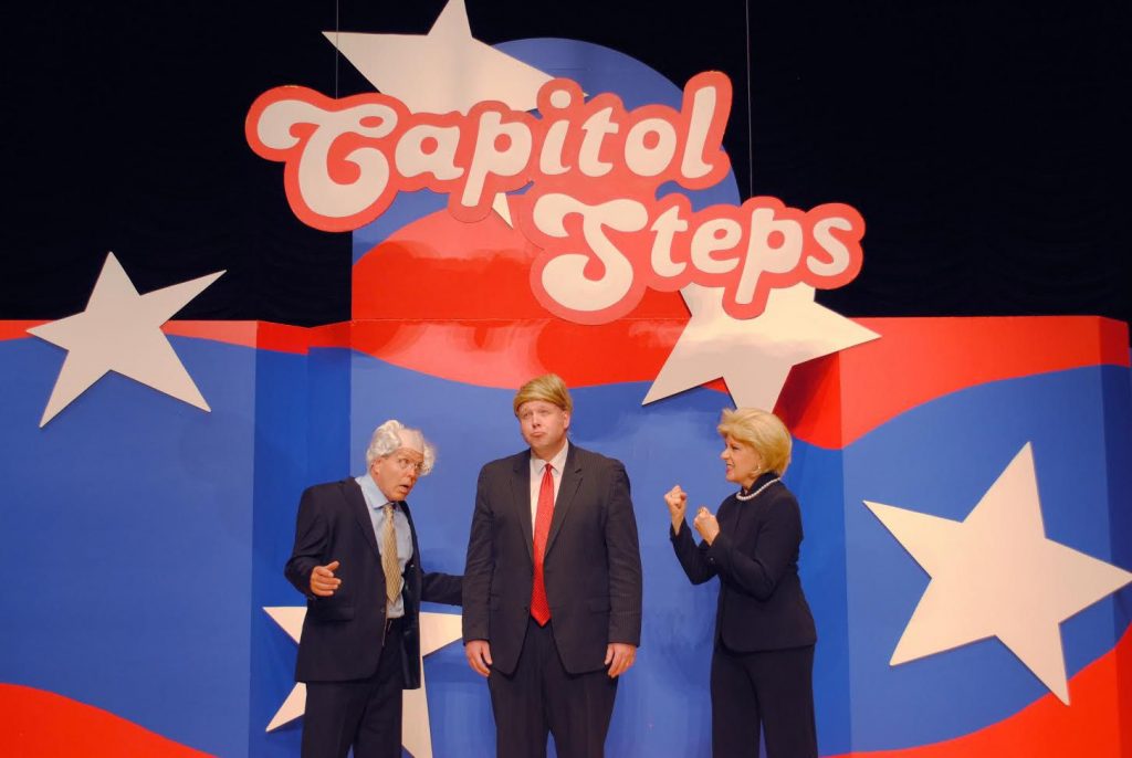 The Capitol Steps will be the stars of the night at the Cap Center on Friday. 