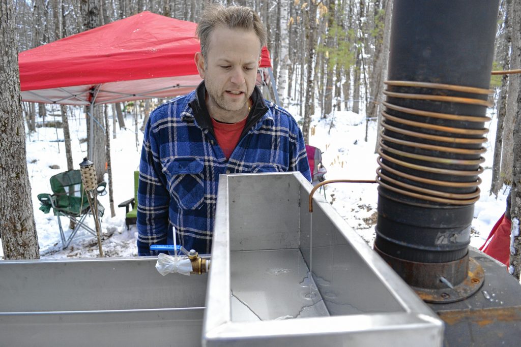 Andrew Mattiace didn't get a lot of sap for his fourth boil of the season, but he made the most of it. TIM GOODWIN / Insider staff