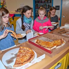 Christa McAuliffe students voted for the best pizza, too
