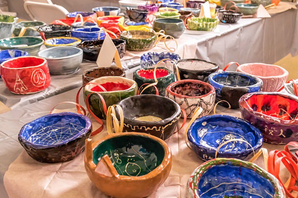 You can purchase a new soup bowl at SouperFest, the annual fundraiser for the Concord Coalition to End Homelessness. Courtesy of Mulberry Creek