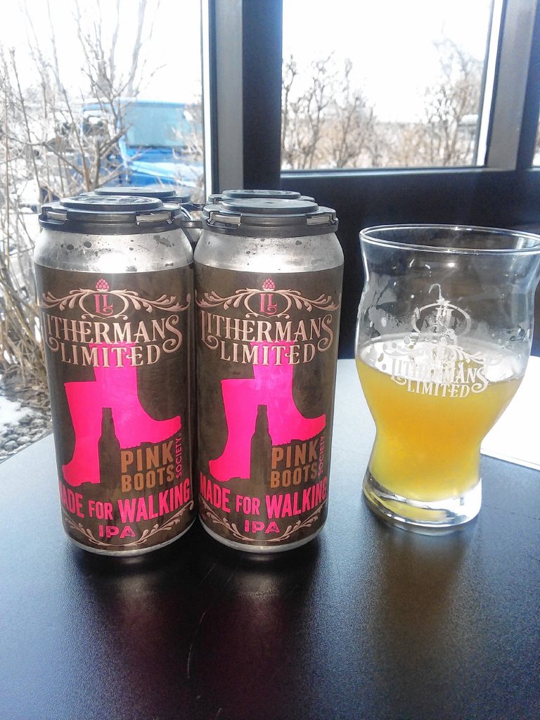 Lithermans Limited just released Made for Walking IPA, a beer made by assistant brewer Sharon “Dropkick” Curley inconjunction with the Pink Boots Society for International Women's Day. TIM GOODWIN / Insider staff