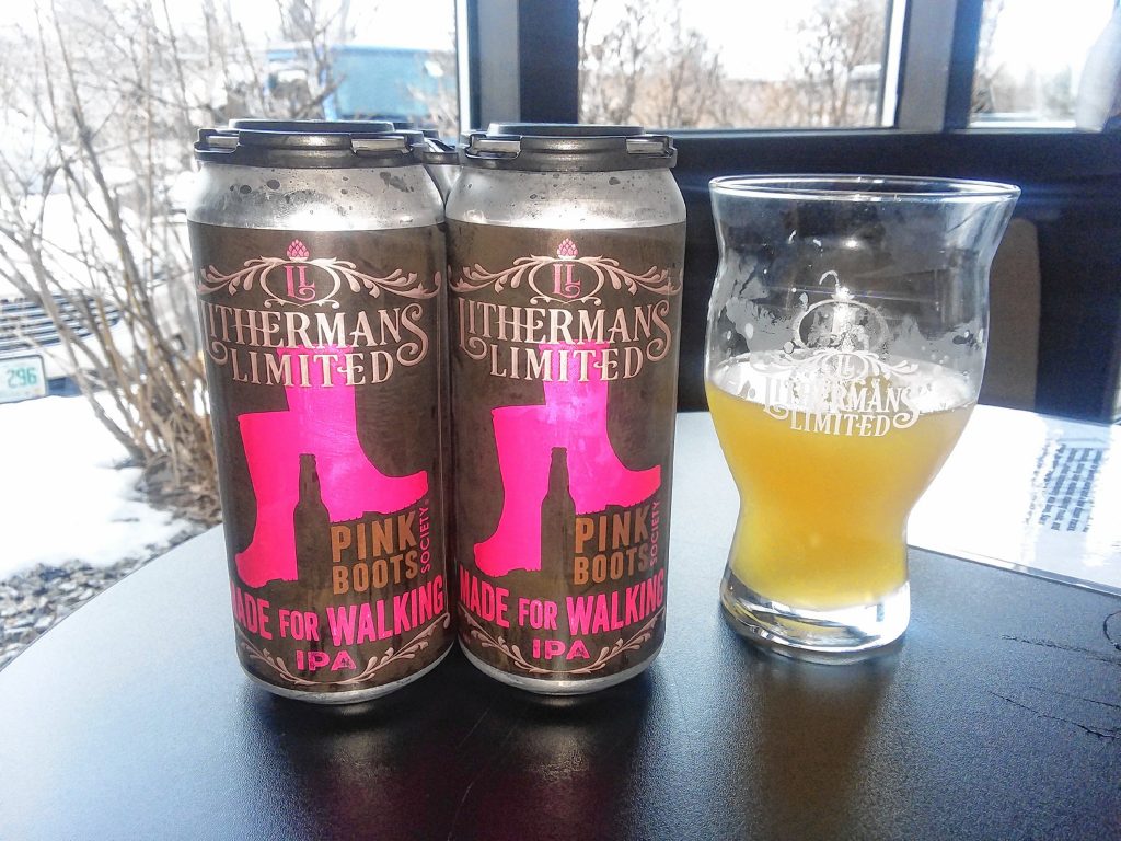 Lithermans Limited just released Made for Walking IPA, a beer made by assistant brewer Sharon “Dropkick” Curley inconjunction with the Pink Boots Society for International Women's Day. TIM GOODWIN / Insider staff