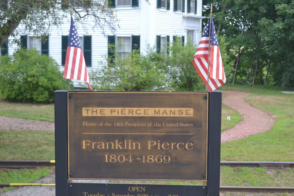 We checked out The PIerce Manse last week and there's lots of stuff about New Hampshire's only president, Franklin Pierce, in there. Tim Goodwin