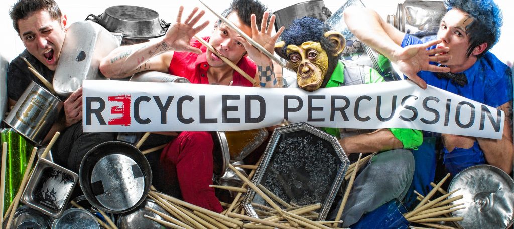 Recycled Percussion will bring their unique brand of noise and chaos to NHTI's Wellness Center Gym this Friday. Courtesy of NHTI
