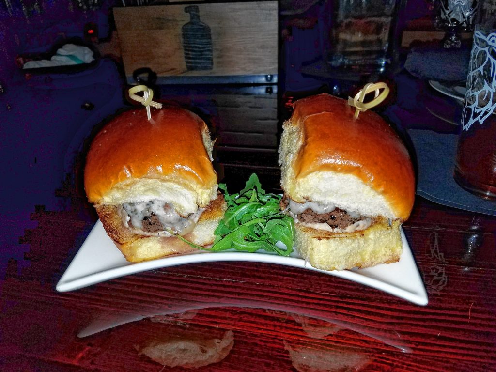 We ordered a pair of Patty Melt Sliders from Chuck's Barbershop last week. THE FOOD SNOB / Insider staff