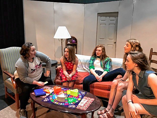 The Bow High School performing arts club will put on three performances of The Odd Couple, The Female Version this weekend. Courtesy of Sarah Evans