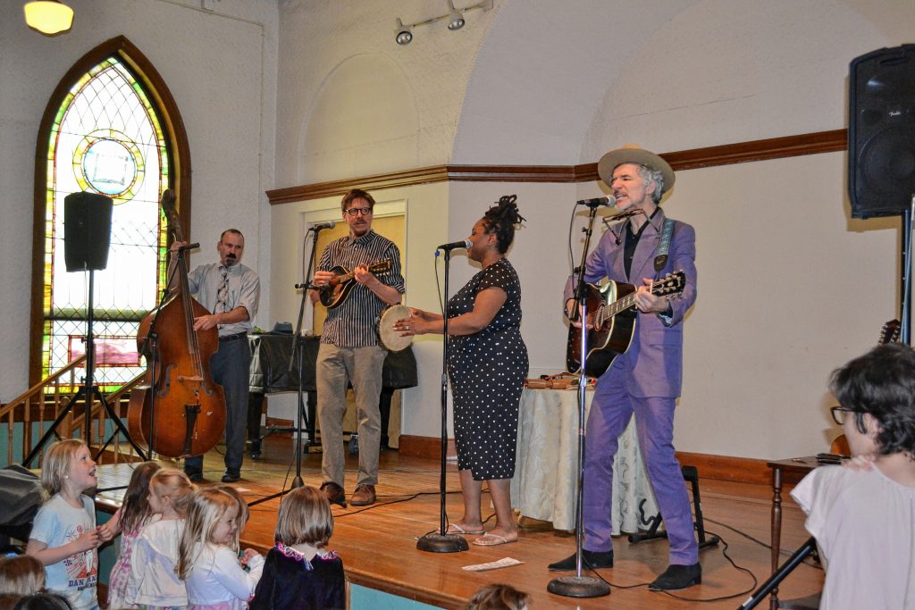 Dan Zanes played a pair of benefit concerts for the Friendly Kitchen last weekend at the Concord Community Music School. TIM GOODWIN / Insider staff