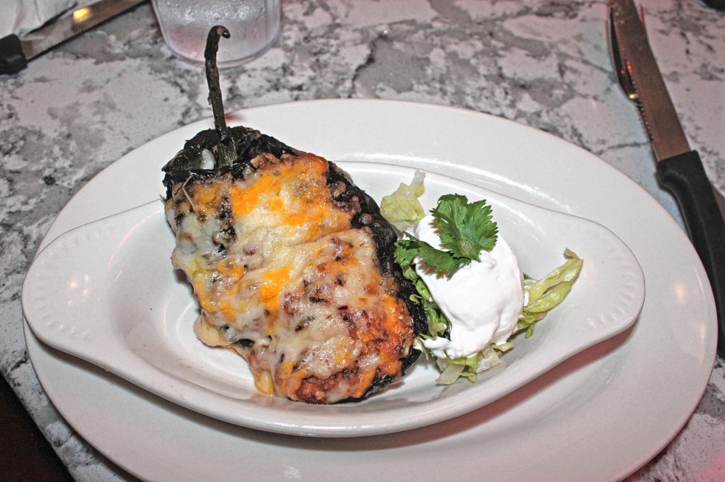 After all the votes were tallied, this dish, Chicken and Riced Cauliflower Stuffed Poblanos submitted by  Darlene Buerger of Peoria, Ariz., was determined to be the winner of the 2018 Healthy Solutions Spice Blends Recipe Challenge, which was hosted by the Red Arrow Diner last Tuesday. JON BODELL / Insider staff