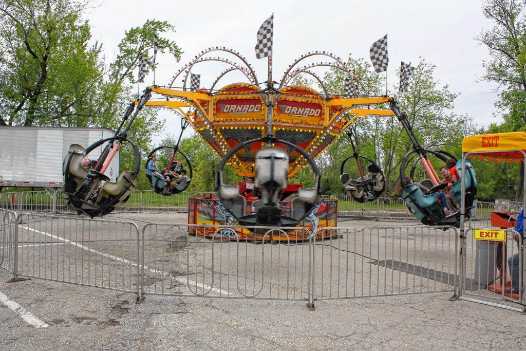 Although it wasn't the most beautiful day, the 63rd annual Kiwanis Spring Fair was still in full swing last Saturday, as fair-goers braved the sprinkles to hit up rides like The Zipper and the always-popular Ferris wheel. JON BODELL / Insider staff