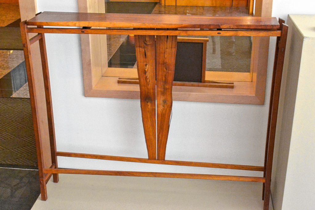 Hall Table #1, John Cameron (1991), New Hampshire Furniture Masters Association,  Looking Back: Vintage Works, Greater Concord Chamber of Commerce. TIM GOODWIN / Insider staff