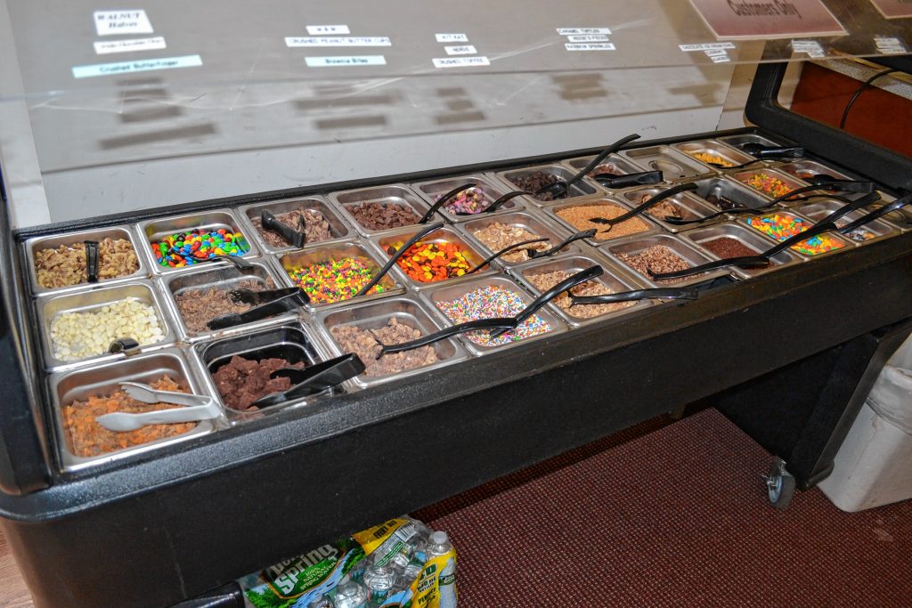 You can make your own sundaes at Granite State Candy thanks to this amazing looking candy bar. TIM GOODWIN / Insider staff