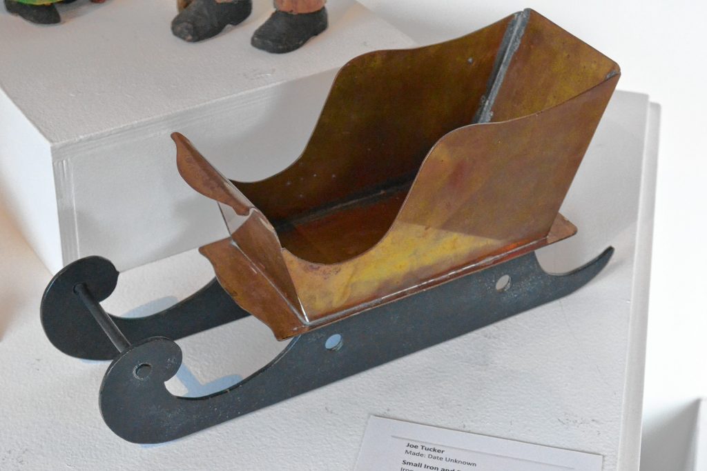 Small Iron and Brass Sleigh, Joe Tucker, League of N.H. Craftsmen, Celebrating 85 Years: The Stevens Collection. TIM GOODWIN / Insider staff