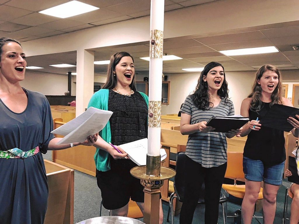 Members of Piccola Opera rehearse for this week's two performances of Operatastic. Courtesy