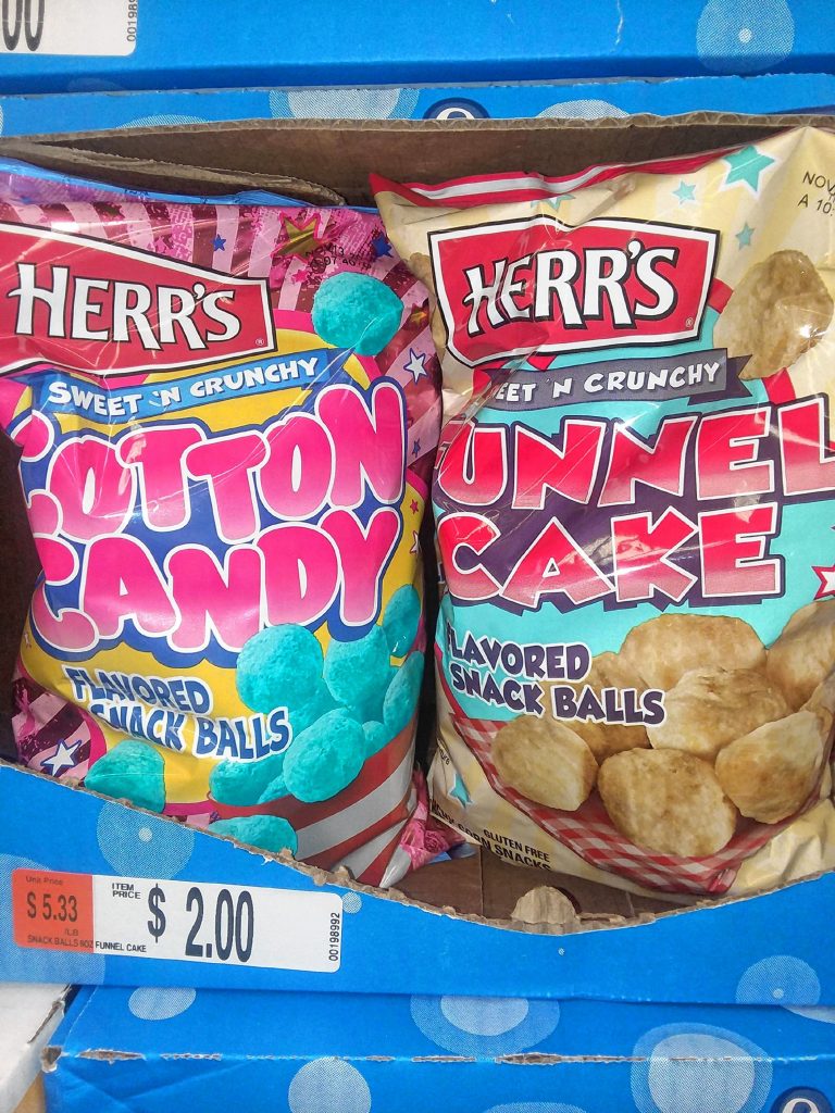 If you're having a hard time letting go of those summer fun memories, pick up a bag of the cotton candy or funnel cake snack balls to ease the pain. TIM GOODWIN / Insider staff