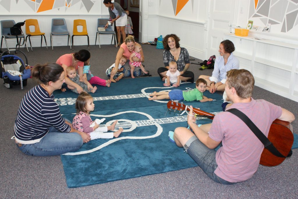 It was a rattlin' good time for kids and parents in the Little Rattlers class at Rattlebox Studio last week. JON BODELL / Insider staff