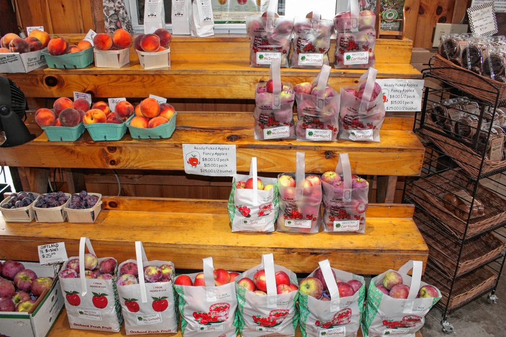 Don't have time to trek through the orchard to pick your own apples? Just grab a bag of pre-picked ones inside the farm stand at Apple Hill Farm. JON BODELL / Insider staff