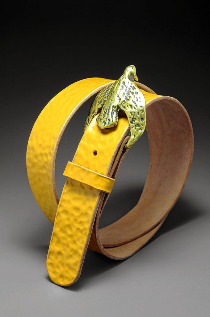 The League of New Hampshire Craftsmen will host the Capital Arts Festival from Sept. 28 through Sept. 30. The weekend-long event will showcase dozens of artisans, musicians and food vendors in front of League headquarters and the Capitol Center for the Arts on South Main Street in Concord. Pictured here is a belt by League artist Diane Louise Paul. Courtesy of League of N.H. Craftsmen