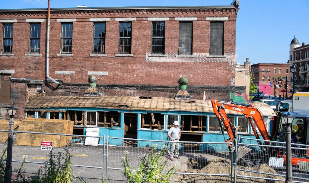 Capital Center for the Arts moves ahead with Concord Theatre project as work started on site Monday, August 27, 2018 in downtown Concord. GEOFF FORESTER