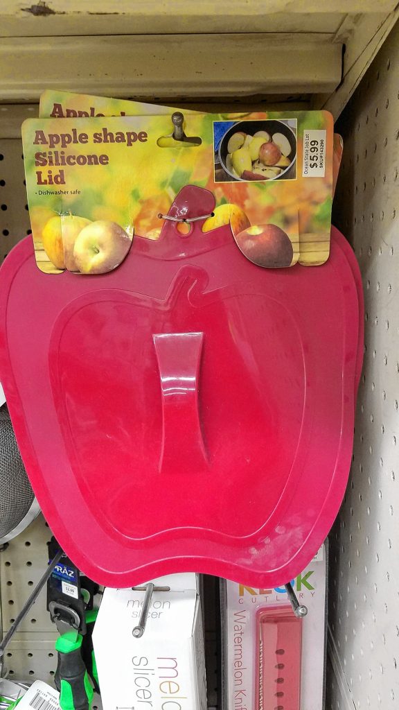 Need a lid for that big pot you were going to make cider in? Why not grab this silicone, apple-shaped one? Who cares that it won't firmly secure to the top of the pot? JON BODELL / Insider staff