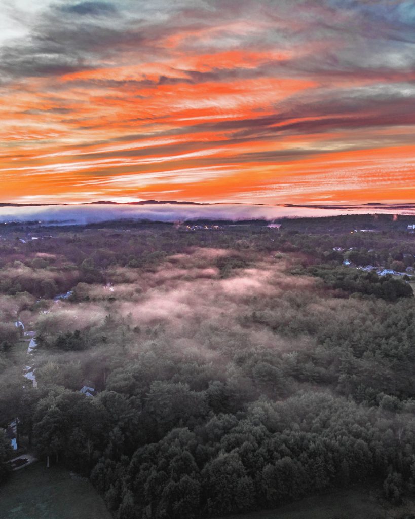 While creeping around Instagram last week, we came across an account with the handle @jeand1825 and decided to poke around the account for a minute. It turns out this might be the most “lit” Concord-centric Instagram account there is – just take a look at this shot, for example. This was taken in the South End of Concord near the field by South Concord Meadows off Birch Street on Sept. 22 at sunrise via drone, called the DJI Mavic Air. Not all of his photos are drone shots, but if you like photography at all, you really ought to check out @jeand1825’s page – there’s a wealth of incredible shots of Concord on there. Instagram user @jeand1825