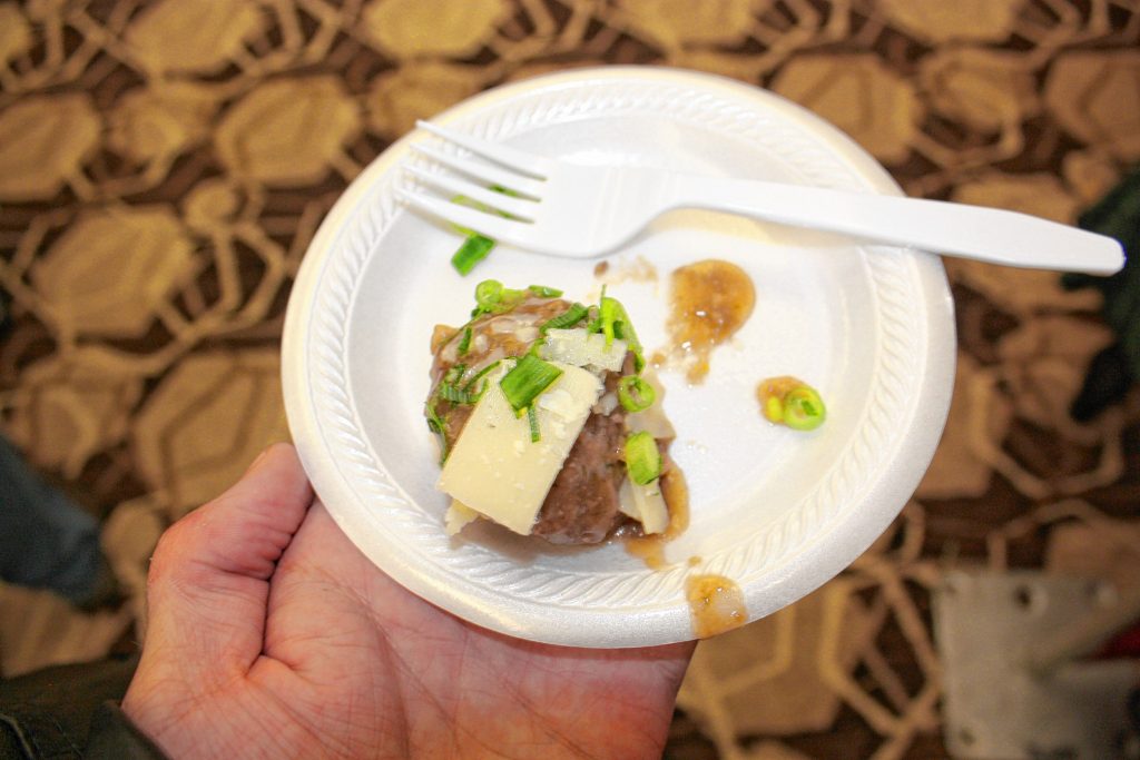 New England's Tap House Grille in Hooksett prepared these Jack Daniel's single-barrel meatballs for the Taste of New Hampshire at the Grappone Conference Center last Thursday. JON BODELL / Insider staff