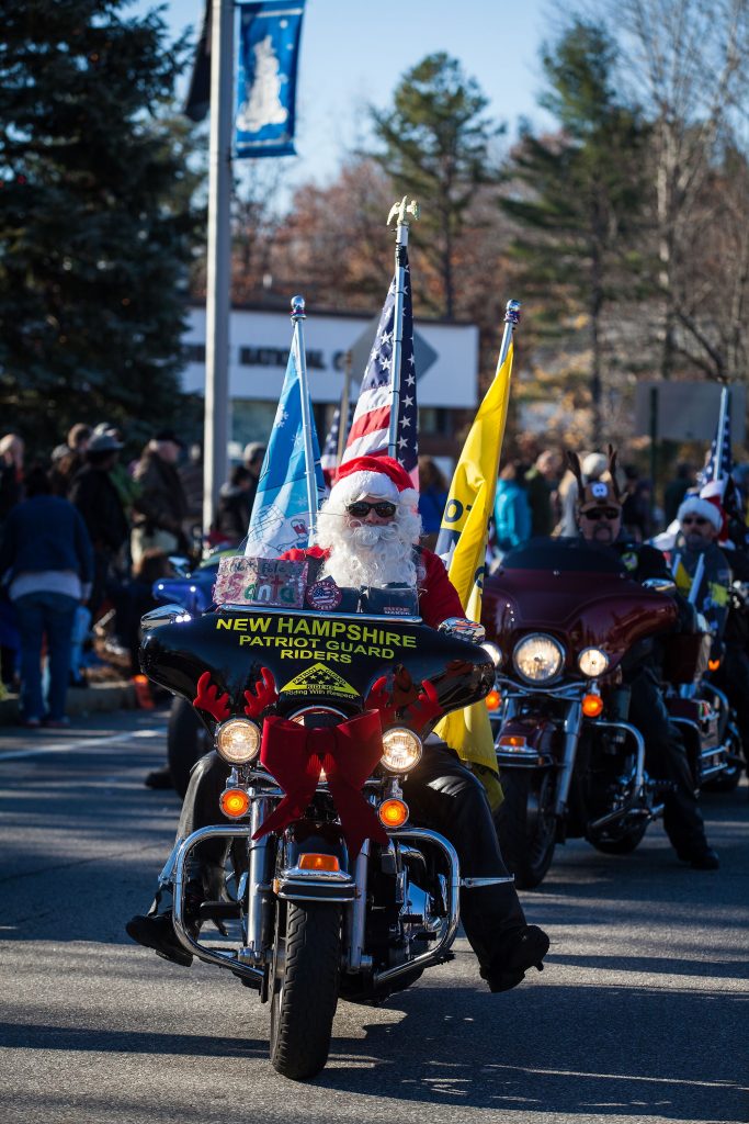New Hampshire Patriot Guard Riders participate in the annual Concord Christmas parade on the Heights on Saturday, Nov. 19, 2016. (ELIZABETH FRANTZ / Monitor staff) ELIZABETH FRANTZ